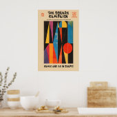 Geometric Art Poster Colorful Abstract Exhibition (Keuken)