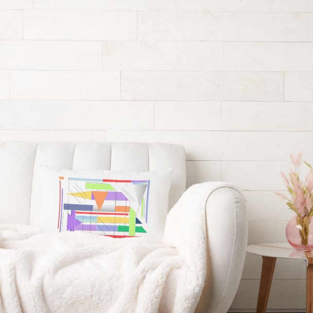 "Geometric Art Print Premium 24''' x 36'' Wall Art Kussen (Bank)