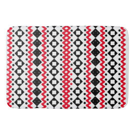 Geometric Art Zwart-wit voorbeeldontwerp Badmat