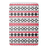 Geometric Art Zwart-wit voorbeeldontwerp Badmat (Voorkant Verticaal)