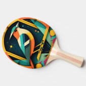 Geometric Avian Art Tafeltennisbatje (Zijkant)