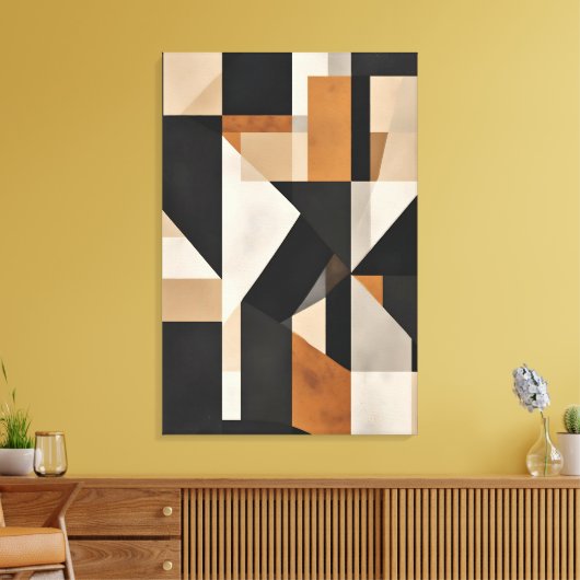 Geometric Balance Canvas Afdruk (Insitu (Woonkamer))