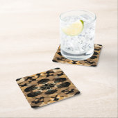 Geometric barware coasters kartonnen onderzetters (Insitu)