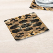 Geometric barware coasters kartonnen onderzetters (Schuin)