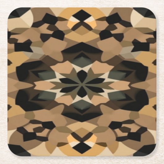 Geometric barware coasters kartonnen onderzetters (Voorkant)