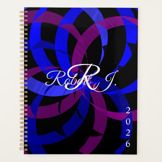 Geometric Berry Blend Designer Planner (Voorkant)