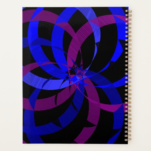 Geometric Berry Blend Designer Planner (Achterkant)