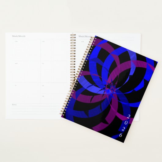 Geometric Berry Blend Designer Planner (Display)