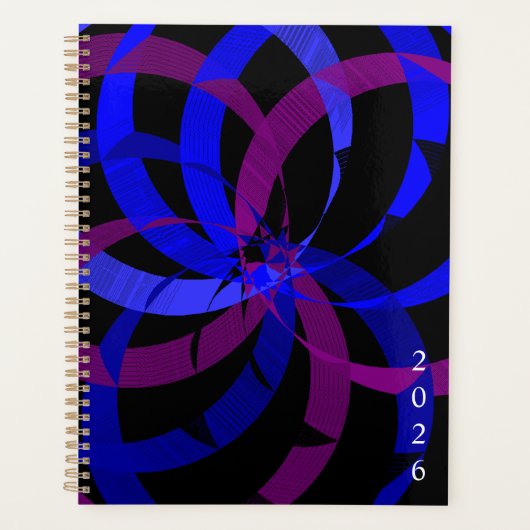 Geometric Berry Blend Designer Planner (Voorkant)