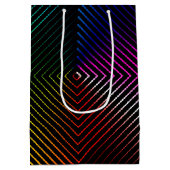 Geometric Birthday Rainbow Medium Cadeauzakje (Achterkant)