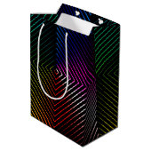 Geometric Birthday Rainbow Medium Cadeauzakje (Achterkant Gekanteld)