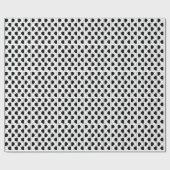 Geometric Black and White Half Circle Cadeaupapier (Vlak)