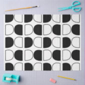 Geometric Black and White Half Circle Tissuepapier (Craft)