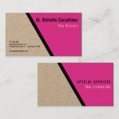 Geometric Black Bold Craft Visitekaartje (Voorkant / Achterkant)