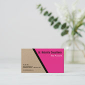 Geometric Black Bold Craft Visitekaartje (Staand voorkant)