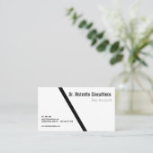 Geometric Black Bold Visitekaartje (Staand voorkant)