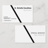 Geometric Black Bold Visitekaartje (Voorkant / Achterkant)