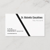 Geometric Black Bold Visitekaartje (Voorkant)