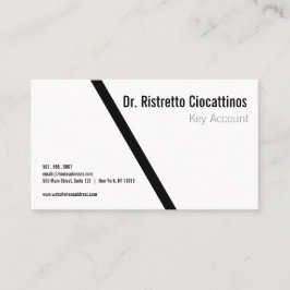 Geometric Black Bold Visitekaartje