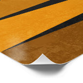 Geometric Black Yellow Perfect Poster (Hoek)