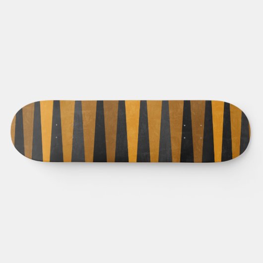 Geometric Black Yellow Persoonlijk Skateboard (Horizontaal)