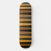 Geometric Black Yellow Persoonlijk Skateboard (Voorkant)