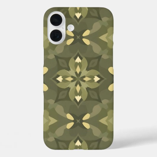 Geometric Bliss iPhone16 Hoesje - Naadloze Patroon (Achterkant)