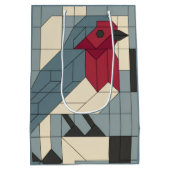 Geometric Block Robin Gift Bag Medium Cadeauzakje (Achterkant)