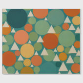 Geometric Bloom - Circles and Triangles in Harmony Cadeaupapier (Vlak)