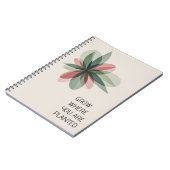 Geometric Bloom Modern Cover Art Notitieboek (Linkerzijde)