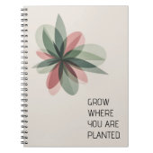 Geometric Bloom Modern Cover Art Notitieboek (Voorkant)