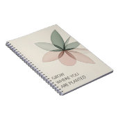 Geometric Bloom Modern Cover Art Notitieboek (Rechterzijde)