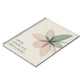 Geometric Bloom Modern Cover Art Notitieboek (Linkerzijde)