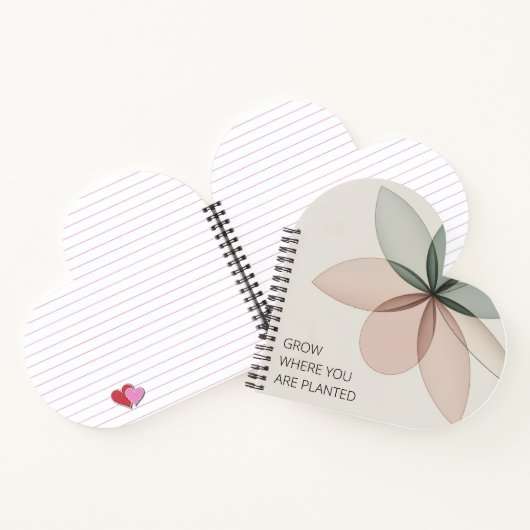 Geometric Bloom Modern Cover Art Notitieboek (Binnen)