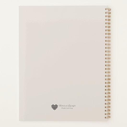 Geometric Bloom Modern Cover Art Planner (Achterkant)