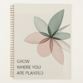 Geometric Bloom Modern Cover Art Planner (Voorkant)