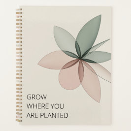 Geometric Bloom Modern Cover Art Planner