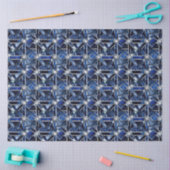 Geometric Blue Art Deco Tissuepapier (Craft)