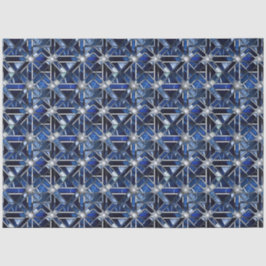 Geometric Blue Art Deco Tissuepapier