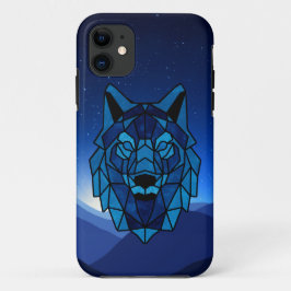 Geometric Blue Wolf Case-Mate iPhone Case