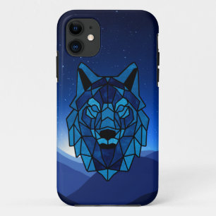 Geometric Blue Wolf Case-Mate iPhone Case