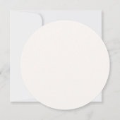 Geometric Blush Circle Menu Kaart (Achterkant)