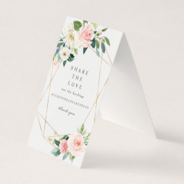 Geometric Blush Deel het liefdesbord Kaart