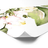 Geometric Blush Floral Vrijgezellenfeest Welkomstt Poster (Hoek)