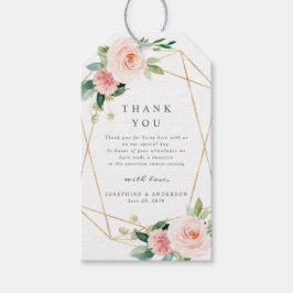 Geometric Blush Gift Label Cadeaulabel