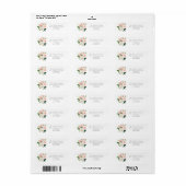 Geometric Blush Return Address Labels (Full Sheet)