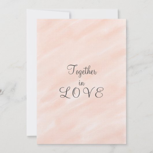 Geometric Blush Sage Green Waterverf Wedding Kaart (Achterkant)