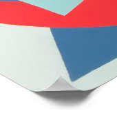 Geometric Bold Geel Zonneburst Kunstprint Poster (Hoek)