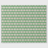 Geometric Bow Christmas Tree Wrapping Paper Cadeaupapier (Vlak)