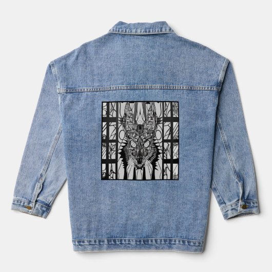 Geometric Canine Denim Jacket (Achterkant)